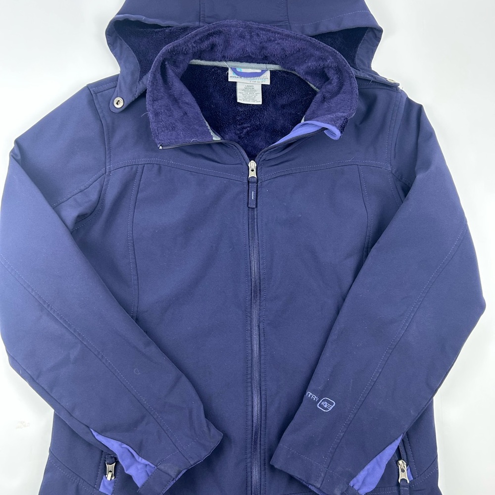 Free Country Women’s Dark Purple Cozy Raincoat Sz M